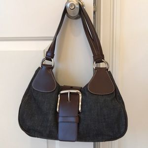 PRADA Jeans Moon (dark denim) shoulder bag